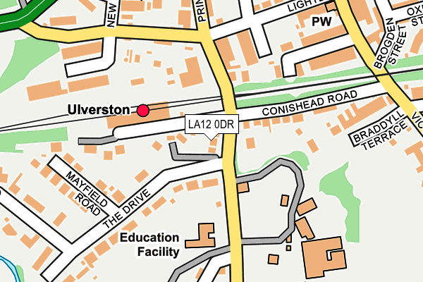 LA12 0DR map - OS OpenMap – Local (Ordnance Survey)