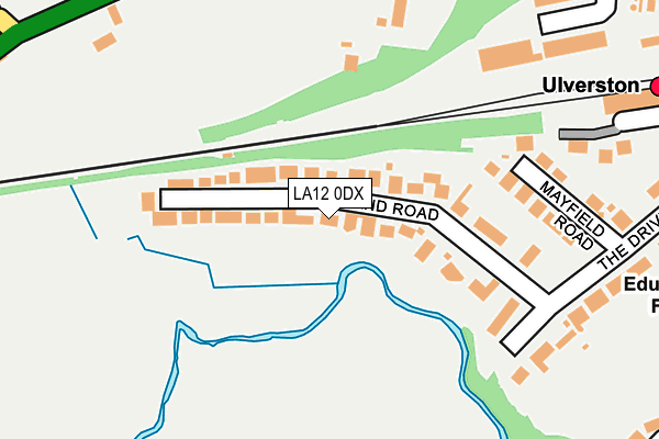 LA12 0DX map - OS OpenMap – Local (Ordnance Survey)