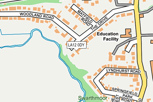LA12 0DY map - OS OpenMap – Local (Ordnance Survey)