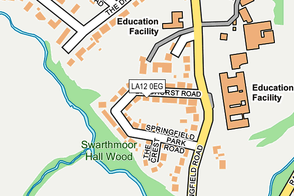 LA12 0EG map - OS OpenMap – Local (Ordnance Survey)