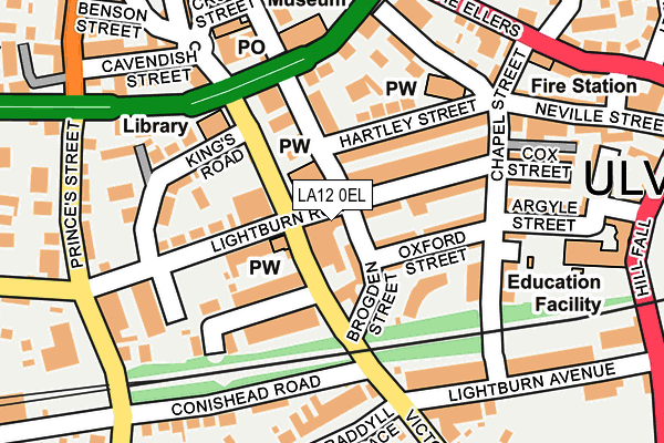 LA12 0EL map - OS OpenMap – Local (Ordnance Survey)