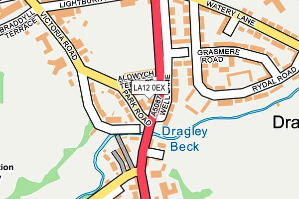 LA12 0EX map - OS OpenMap – Local (Ordnance Survey)