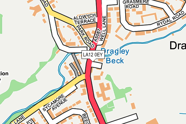 LA12 0EY map - OS OpenMap – Local (Ordnance Survey)