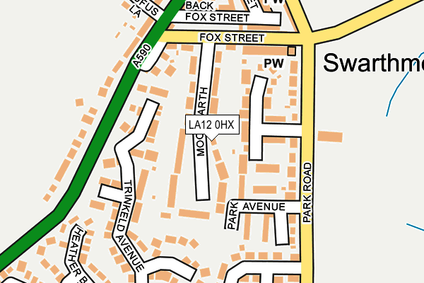 LA12 0HX map - OS OpenMap – Local (Ordnance Survey)