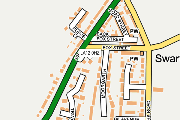 LA12 0HZ map - OS OpenMap – Local (Ordnance Survey)
