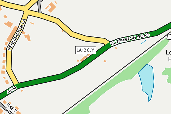 LA12 0JY map - OS OpenMap – Local (Ordnance Survey)
