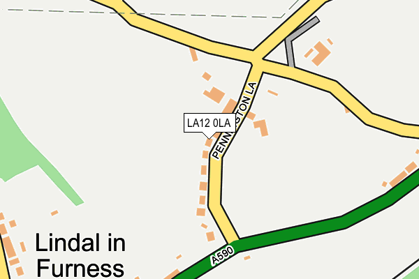 LA12 0LA map - OS OpenMap – Local (Ordnance Survey)