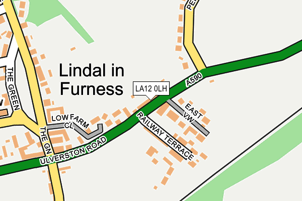 LA12 0LH map - OS OpenMap – Local (Ordnance Survey)