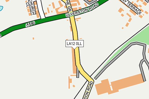 LA12 0LL map - OS OpenMap – Local (Ordnance Survey)
