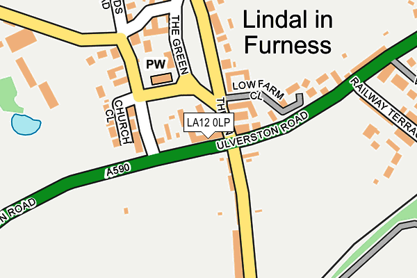LA12 0LP map - OS OpenMap – Local (Ordnance Survey)