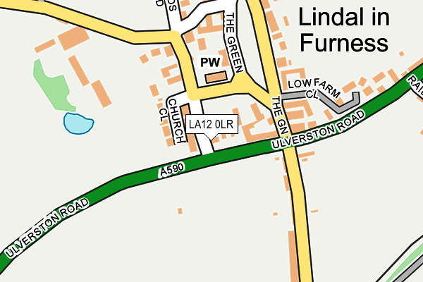 LA12 0LR map - OS OpenMap – Local (Ordnance Survey)