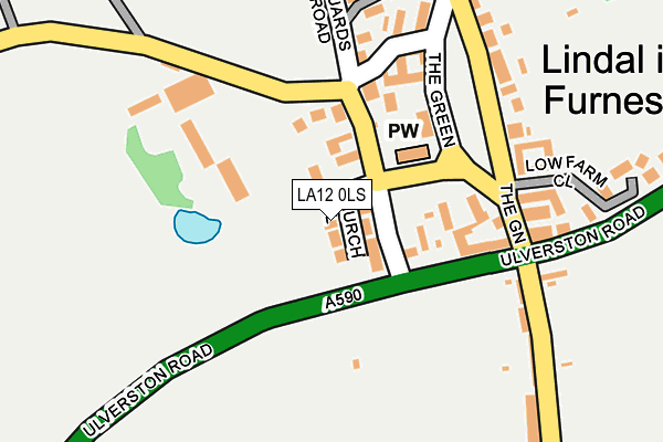 LA12 0LS map - OS OpenMap – Local (Ordnance Survey)