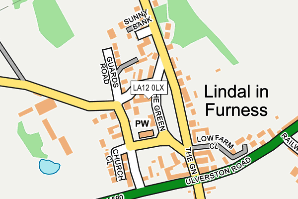 LA12 0LX map - OS OpenMap – Local (Ordnance Survey)