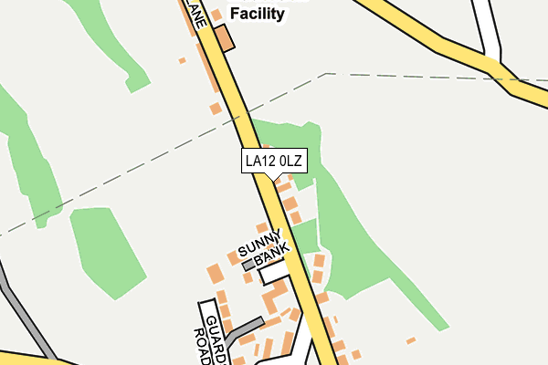 LA12 0LZ map - OS OpenMap – Local (Ordnance Survey)
