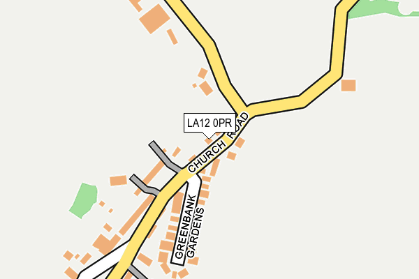 LA12 0PR map - OS OpenMap – Local (Ordnance Survey)