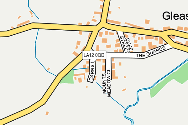 LA12 0QD map - OS OpenMap – Local (Ordnance Survey)