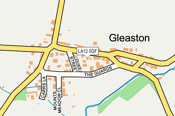 LA12 0QF map - OS OpenMap – Local (Ordnance Survey)