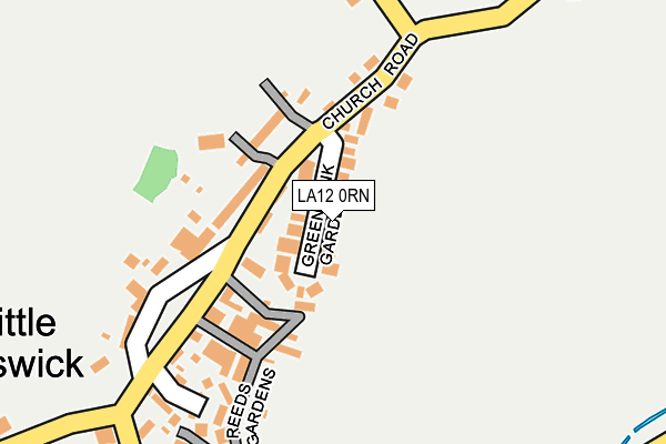 LA12 0RN map - OS OpenMap – Local (Ordnance Survey)