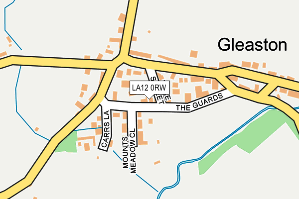 LA12 0RW map - OS OpenMap – Local (Ordnance Survey)