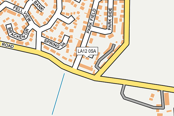 LA12 0SA map - OS OpenMap – Local (Ordnance Survey)