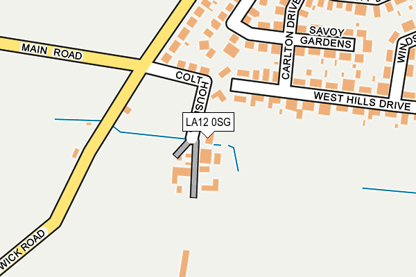 LA12 0SG map - OS OpenMap – Local (Ordnance Survey)