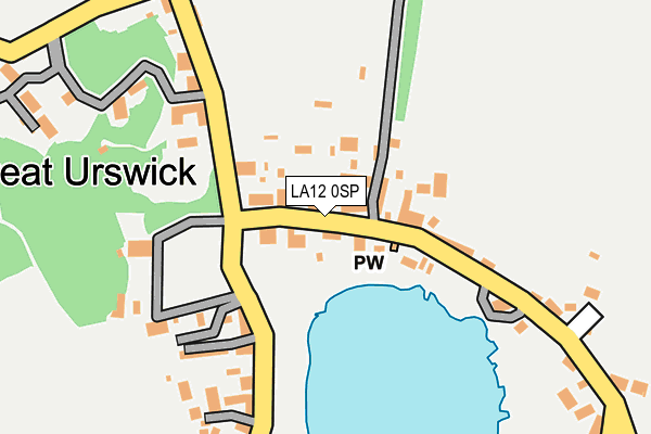 LA12 0SP map - OS OpenMap – Local (Ordnance Survey)