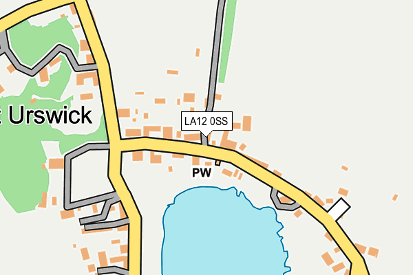 LA12 0SS map - OS OpenMap – Local (Ordnance Survey)