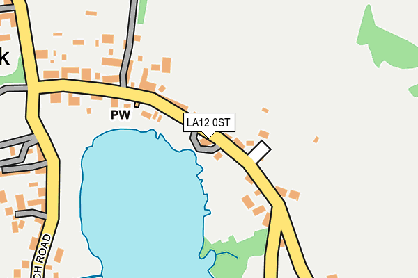 LA12 0ST map - OS OpenMap – Local (Ordnance Survey)
