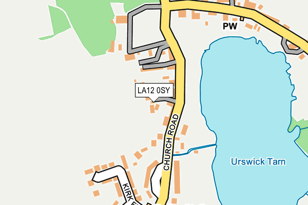 LA12 0SY map - OS OpenMap – Local (Ordnance Survey)