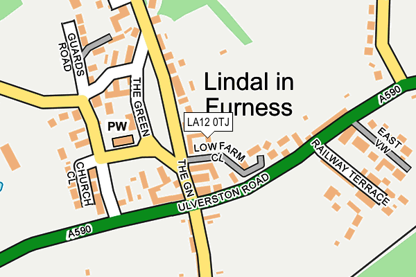 LA12 0TJ map - OS OpenMap – Local (Ordnance Survey)