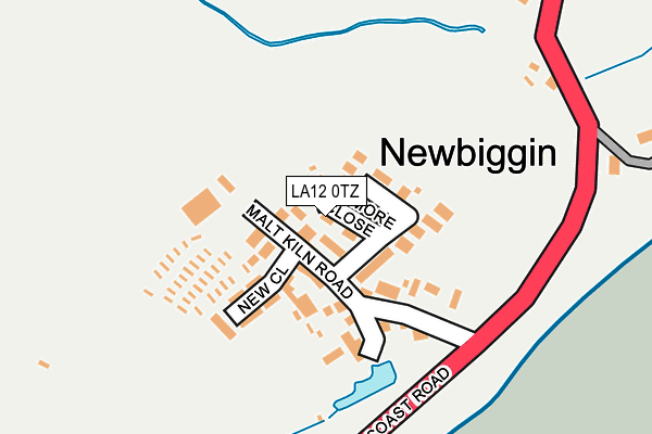 LA12 0TZ map - OS OpenMap – Local (Ordnance Survey)