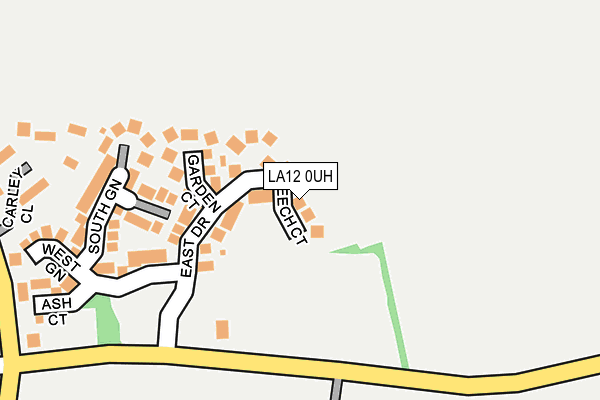 LA12 0UH map - OS OpenMap – Local (Ordnance Survey)