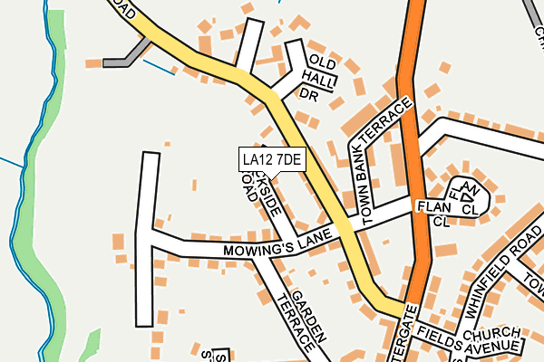 LA12 7DE map - OS OpenMap – Local (Ordnance Survey)