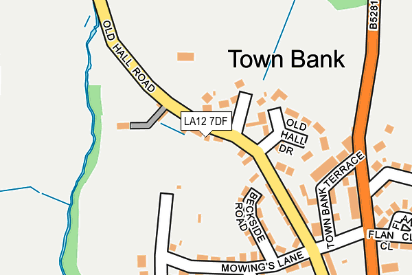LA12 7DF map - OS OpenMap – Local (Ordnance Survey)