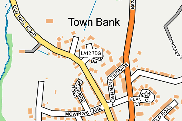 LA12 7DG map - OS OpenMap – Local (Ordnance Survey)