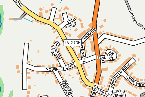 LA12 7DH map - OS OpenMap – Local (Ordnance Survey)