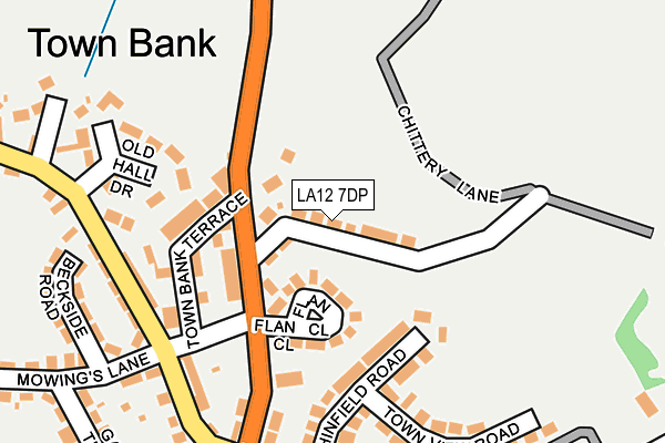 LA12 7DP map - OS OpenMap – Local (Ordnance Survey)
