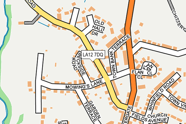 LA12 7DQ map - OS OpenMap – Local (Ordnance Survey)