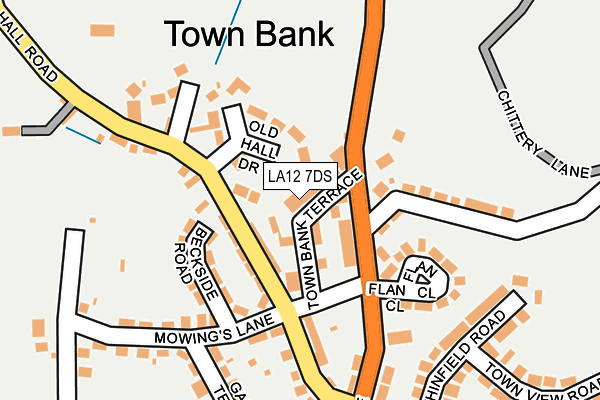 LA12 7DS map - OS OpenMap – Local (Ordnance Survey)
