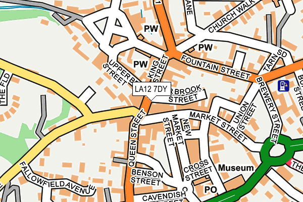 LA12 7DY map - OS OpenMap – Local (Ordnance Survey)