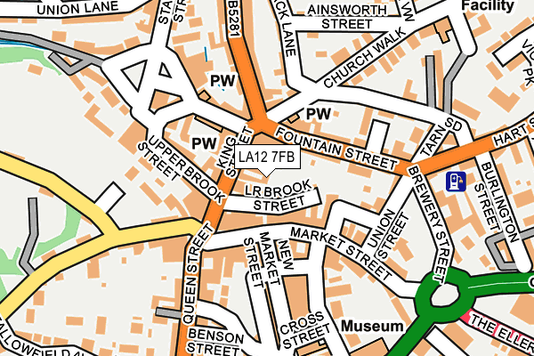LA12 7FB map - OS OpenMap – Local (Ordnance Survey)