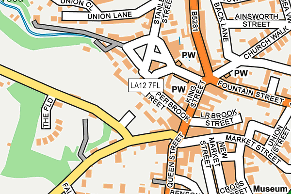 LA12 7FL map - OS OpenMap – Local (Ordnance Survey)