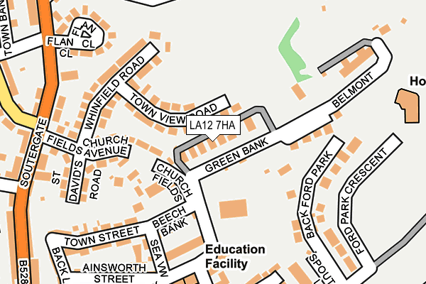 LA12 7HA map - OS OpenMap – Local (Ordnance Survey)