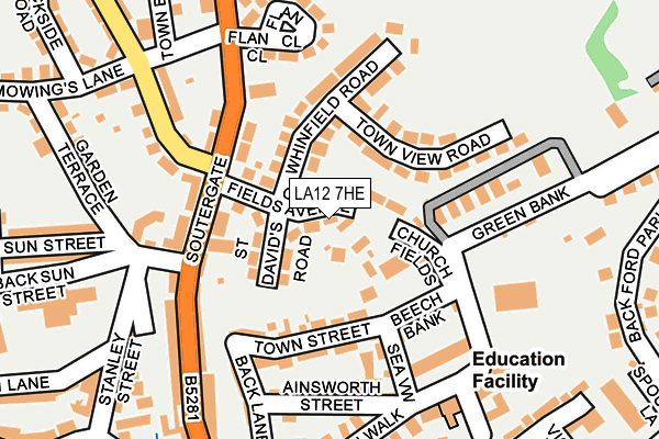 LA12 7HE map - OS OpenMap – Local (Ordnance Survey)