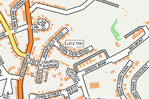 LA12 7HH map - OS OpenMap – Local (Ordnance Survey)