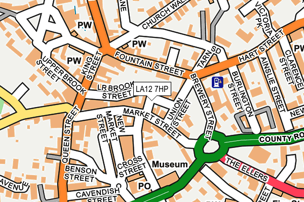 LA12 7HP map - OS OpenMap – Local (Ordnance Survey)