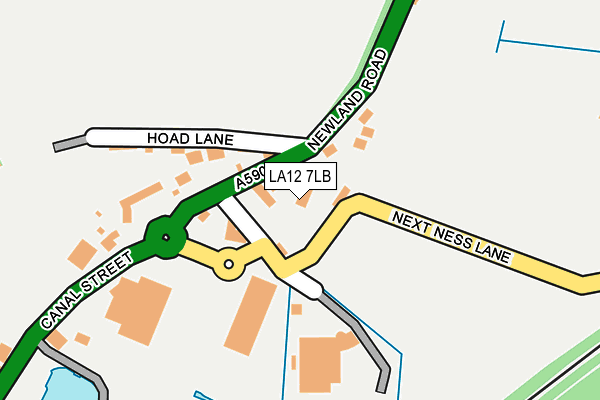 LA12 7LB map - OS OpenMap – Local (Ordnance Survey)