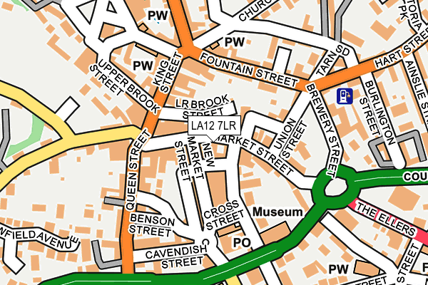 LA12 7LR map - OS OpenMap – Local (Ordnance Survey)