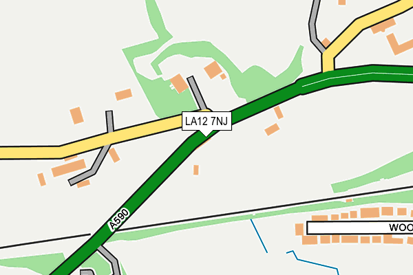 LA12 7NJ map - OS OpenMap – Local (Ordnance Survey)