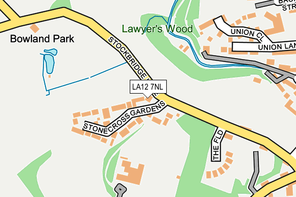 LA12 7NL map - OS OpenMap – Local (Ordnance Survey)